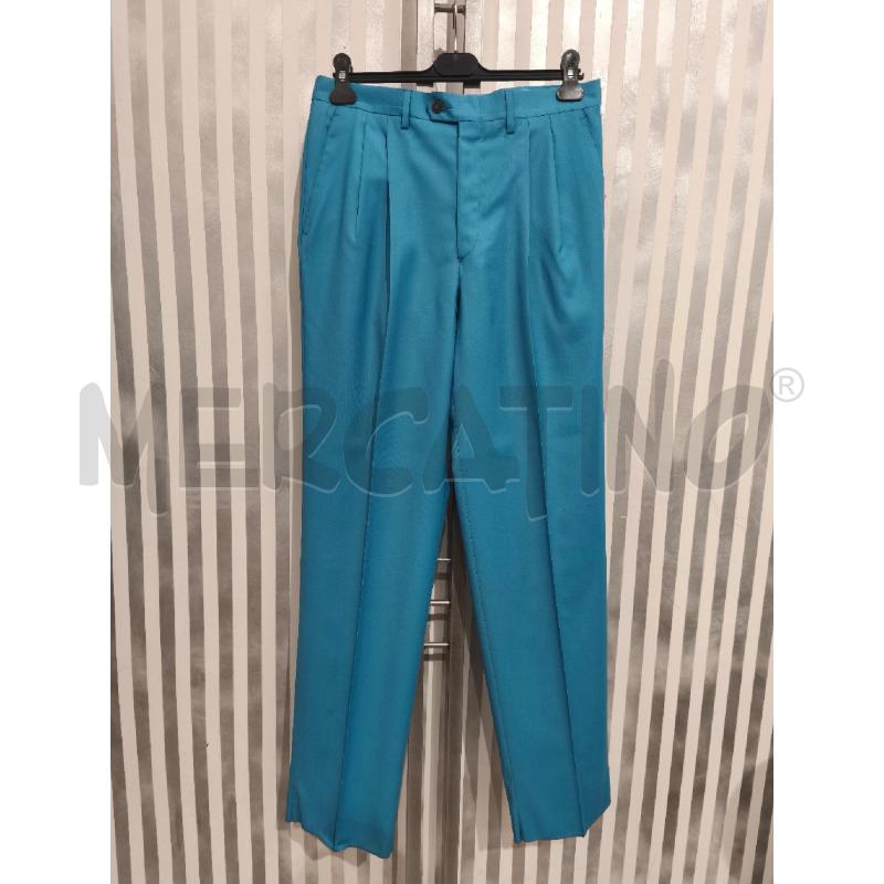 PANTALONE UOMO RENATO BALESTRA ANNI 80 AZZURRO | Mercatino dell'Usato Campobasso 1