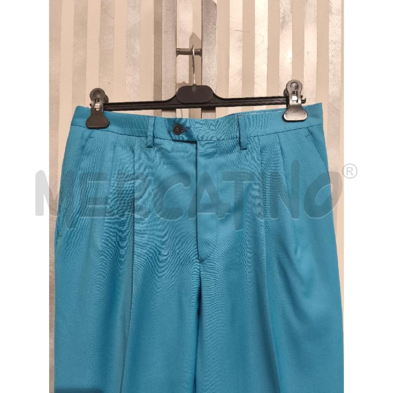 PANTALONE UOMO RENATO BALESTRA ANNI 80 AZZURRO | Mercatino dell'Usato Campobasso 2