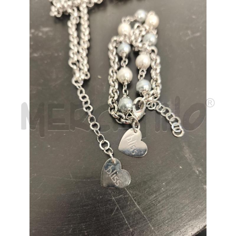 PARURE BLISS SILVER SFERETTE BIANCHE E GRIGIE | Mercatino dell'Usato Campobasso 4