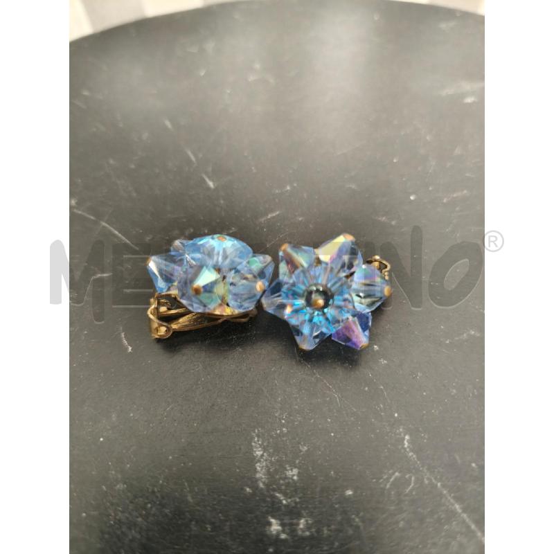PARURE SPILLA+ORECCHINI STRASS AZZURRI | Mercatino dell'Usato Campobasso 3