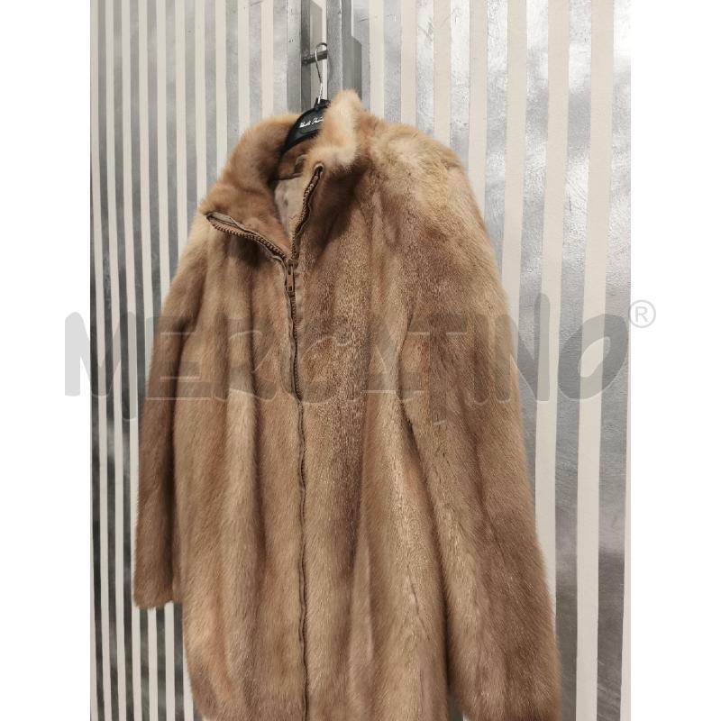 PELLICCIA VISONE CHIARA CON ZIP | Mercatino dell'Usato Campobasso 4