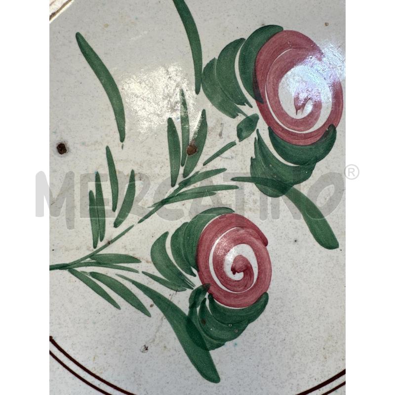 PIATTO TERRACOTTA SMALTATA DIPINTO A MANO DIAM.39CM | Mercatino dell'Usato Campobasso 5