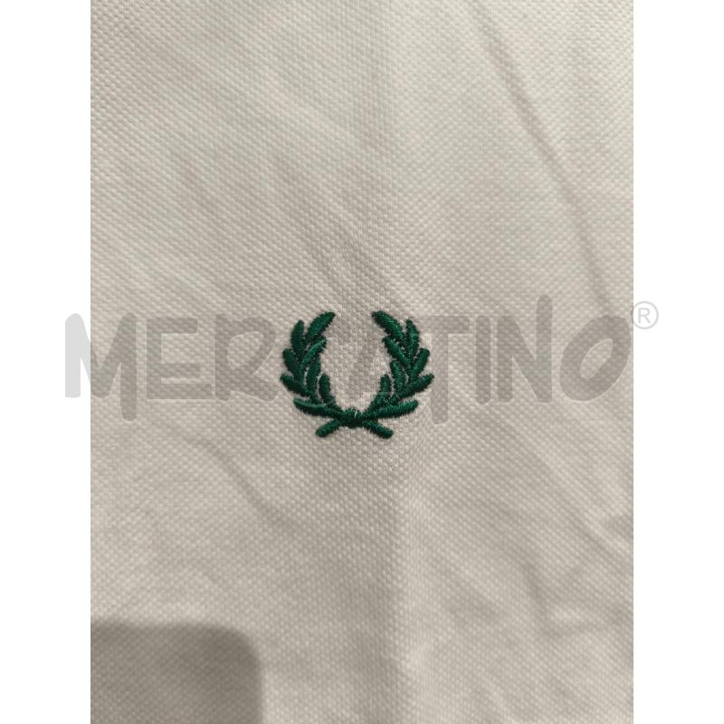 POLO BAMBINO FRED PERRY BIANCA BORDI VERDI | Mercatino dell'Usato Campobasso 3