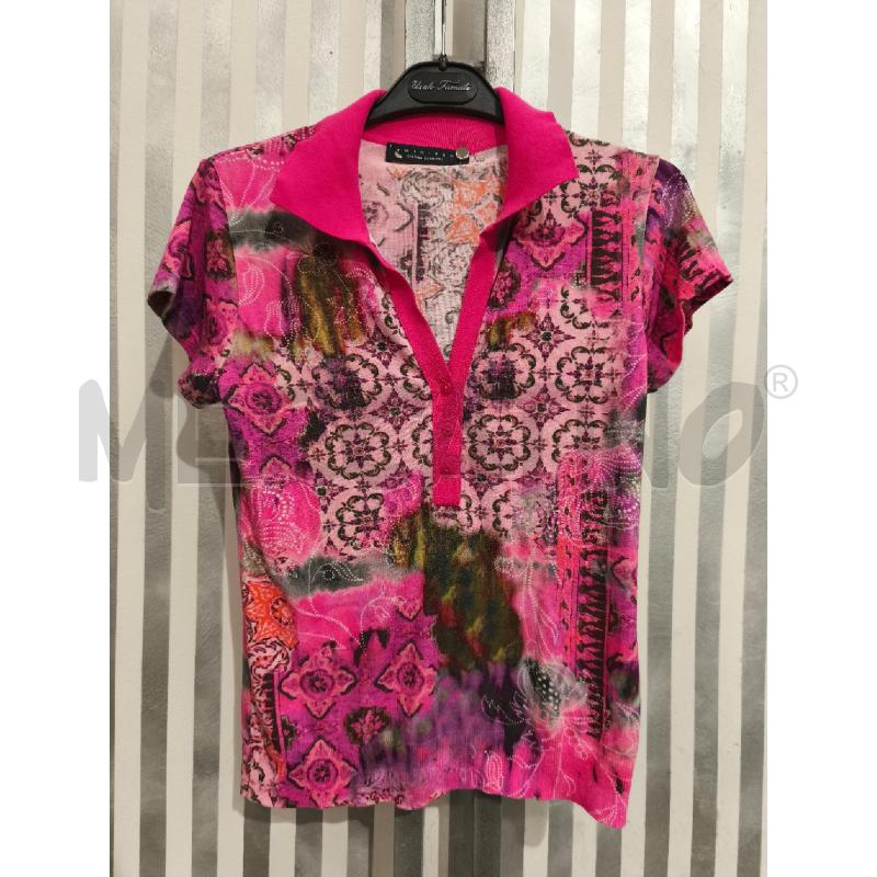 POLO DONNA TWINSET FUXIA FANTASIA E SFUMATURE | Mercatino dell'Usato Campobasso 1