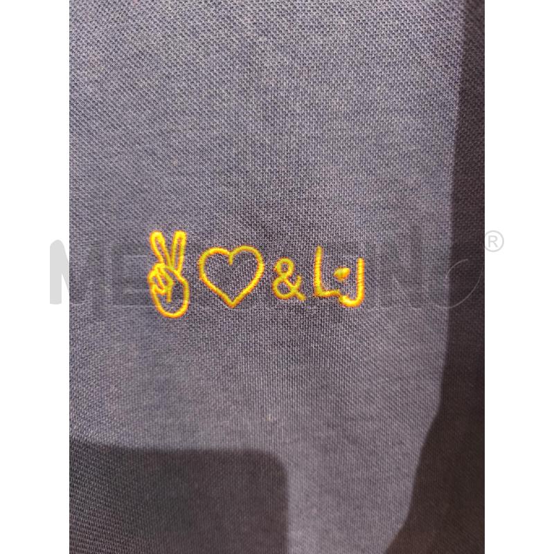 POLO UOMO LIU JO BLU BORDI ARANCIONI | Mercatino dell'Usato Campobasso 3