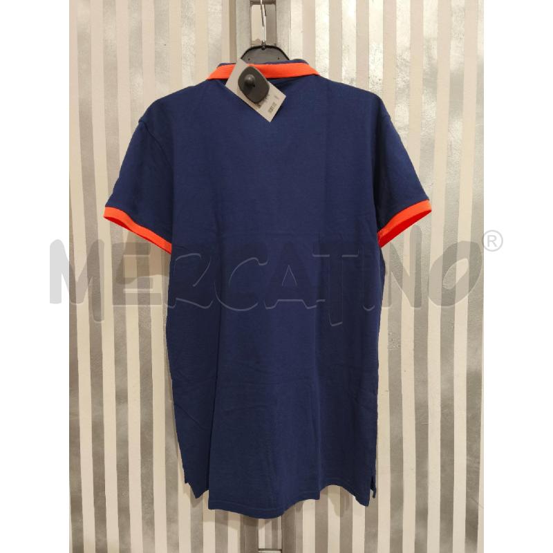 POLO UOMO LIU JO BLU BORDI ARANCIONI | Mercatino dell'Usato Campobasso 5