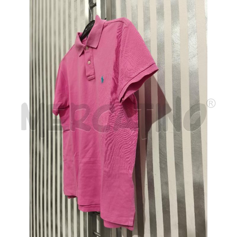 POLO UOMO POLO RALPH LAUREN ROSA LOGO CELESTE | Mercatino dell'Usato Campobasso 4