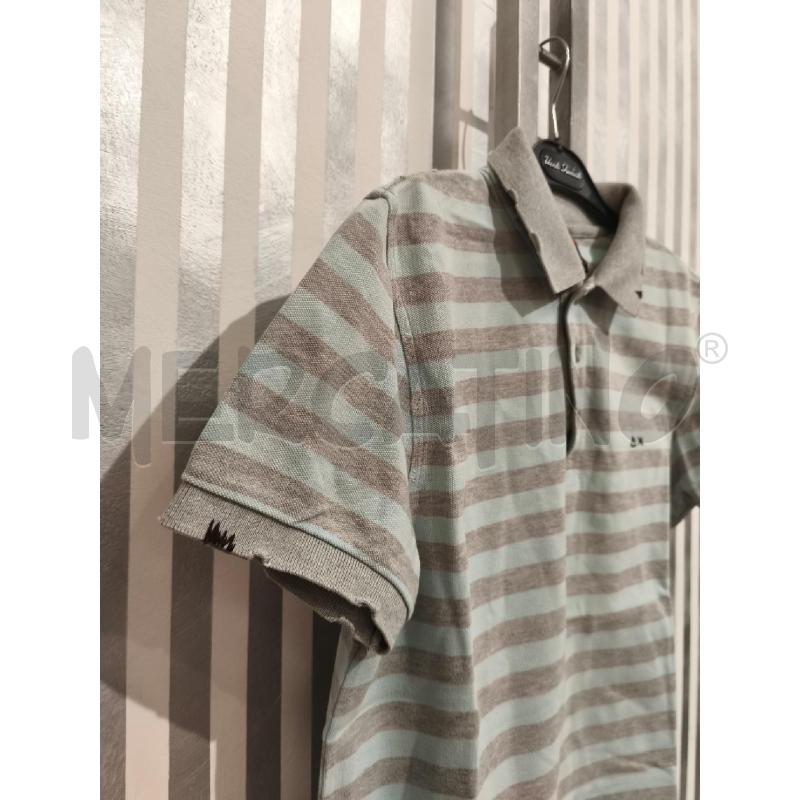 POLO UOMO SUN68 RIGHE GRIGIE MENTA | Mercatino dell'Usato Campobasso 4