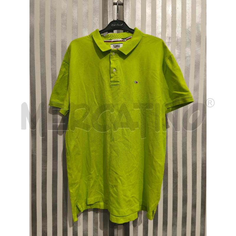 POLO UOMO TOMMY JEANS VERDE LIME | Mercatino dell'Usato Campobasso 1