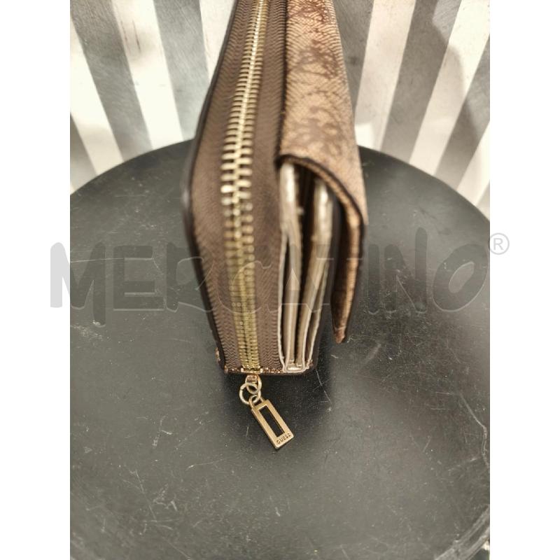 PORTA FOGLIO GUESS BEIGE MONOGRAM MARRONE | Mercatino dell'Usato Campobasso 3