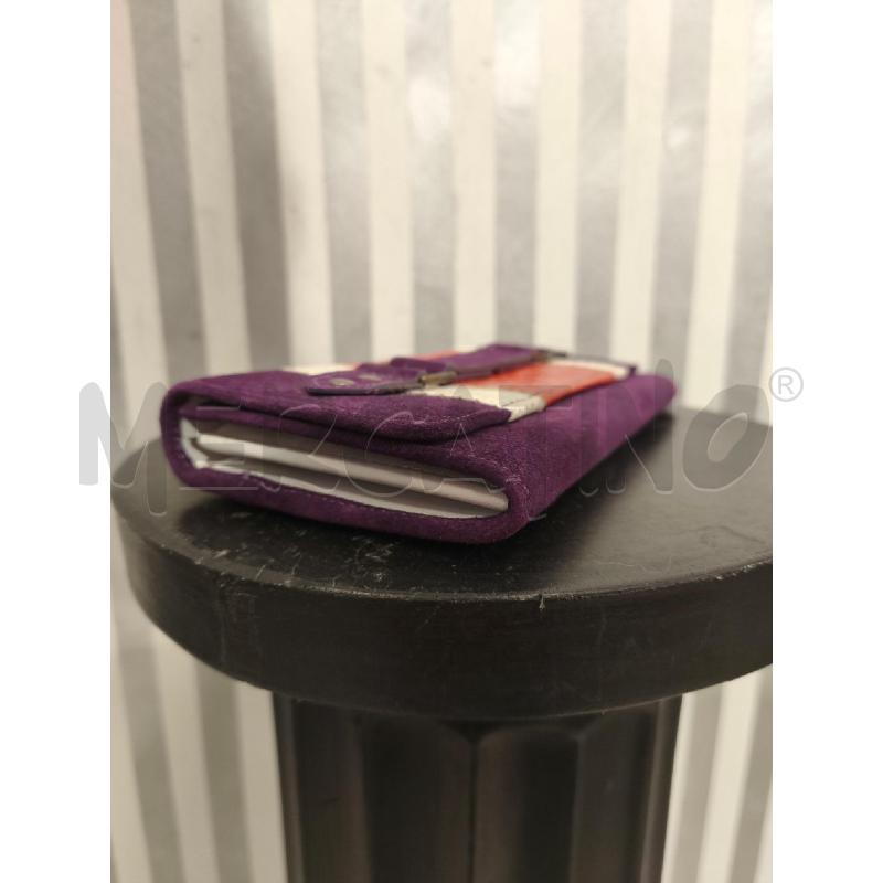 PORTA FOGLIO JUST CAVALLI VIOLA BIANCO ARANCIO | Mercatino dell'Usato Campobasso 3