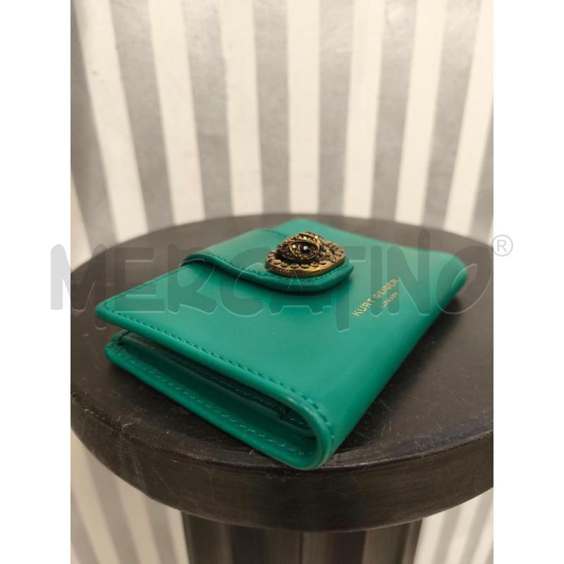 PORTA FOGLIO KURT GEIGER VERDE E DORATO | Mercatino dell'Usato Campobasso 2