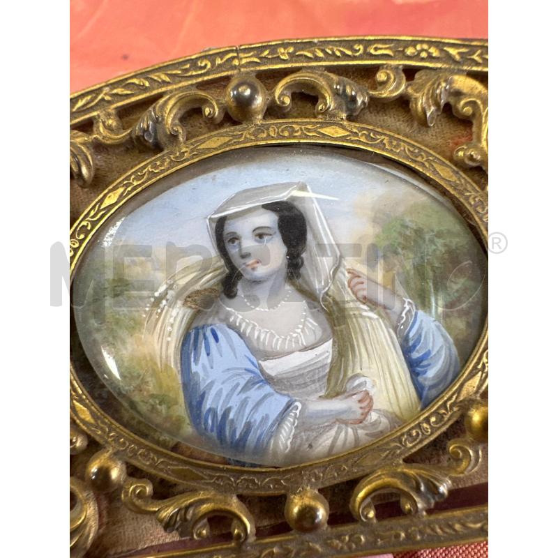 PORTA MONETE ANTICO 8,5X5,,5 CON MINIATURA | Mercatino dell'Usato Campobasso 2