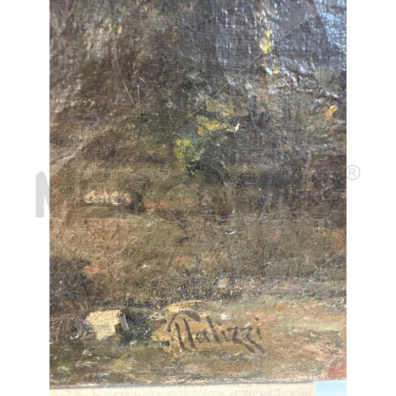 QUADRO 43X66 DONNA CON FASCIO DI LEGNA NEL BOSCO  | Mercatino dell'Usato Campobasso 3