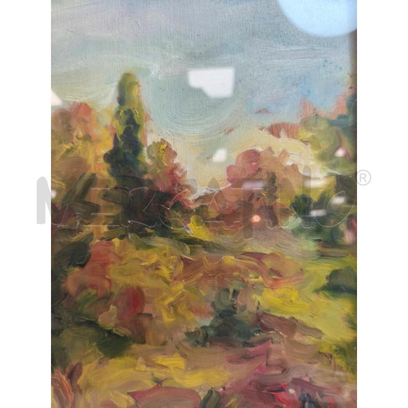 QUADRO 55X46 OLIO SU TAVOLA PAESAGGIO | Mercatino dell'Usato Campobasso 2