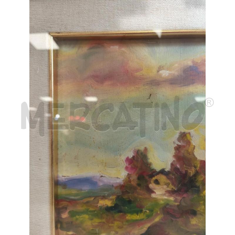 QUADRO 55X46 OLIO SU TAVOLA PAESAGGIO | Mercatino dell'Usato Campobasso 4