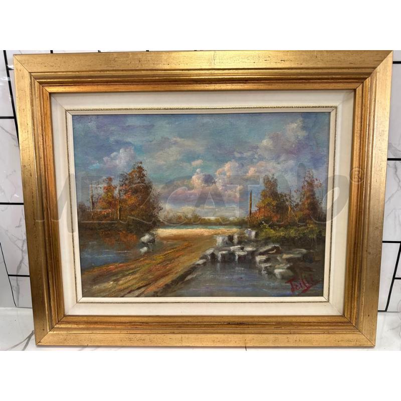 QUADRO 58X48 CM OLIO SU TELA PAESAGGIO | Mercatino dell'Usato Campobasso 1