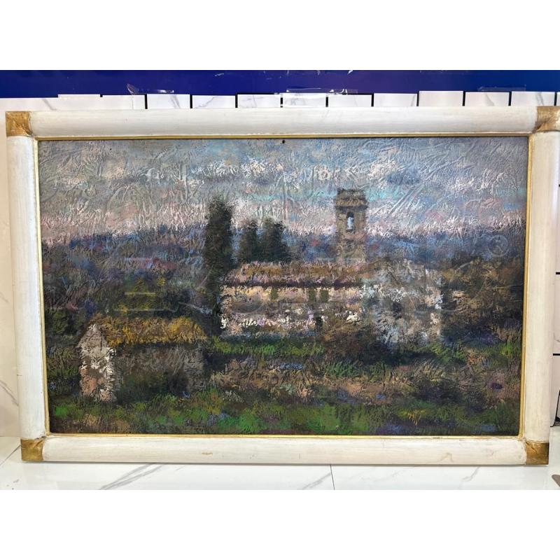 QUADRO 87X57 PAESAGGIO SU LEGNO RIP BATTACCHI  | Mercatino dell'Usato Campobasso 1