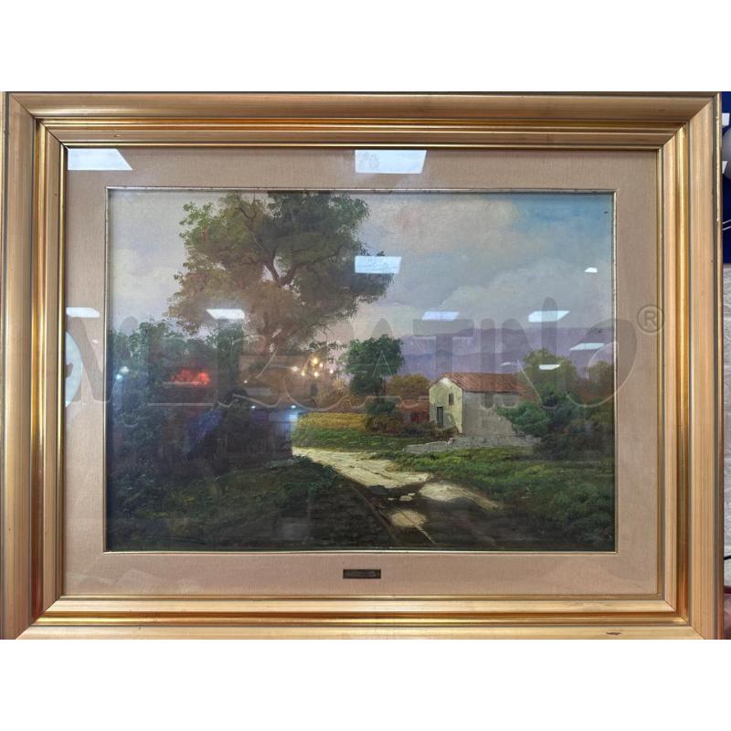 QUADRO 94X74 CM OLIO RIP COLONNA PAESAGGIO | Mercatino dell'Usato Campobasso 1