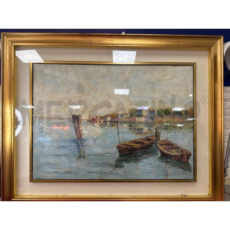 QUADRO 95X75 CM OLIO VEDUTA CHIOGGIA | Mercatino dell'Usato Campobasso 1