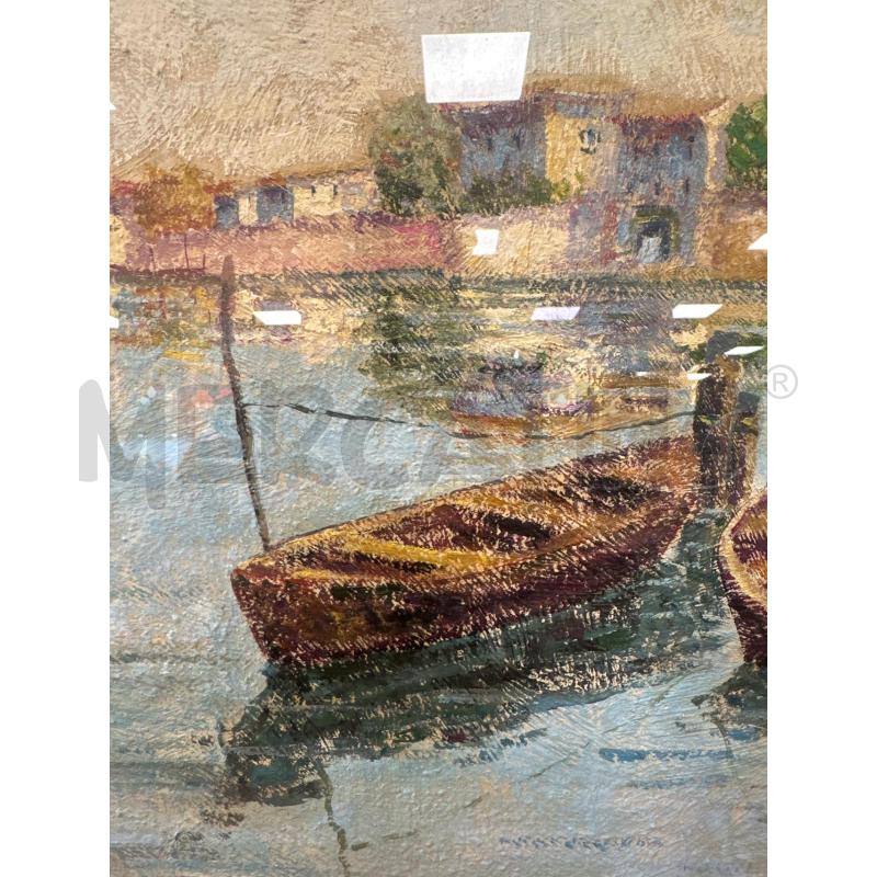QUADRO 95X75 CM OLIO VEDUTA CHIOGGIA | Mercatino dell'Usato Campobasso 3