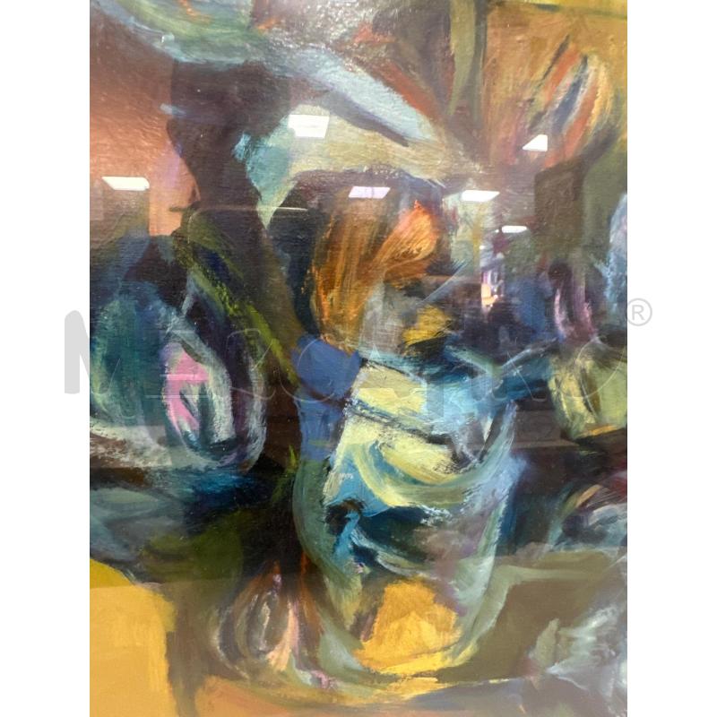 QUADRO AD OLIO ANNI 70 FIRMATO 69X79 CM | Mercatino dell'Usato Campobasso 3