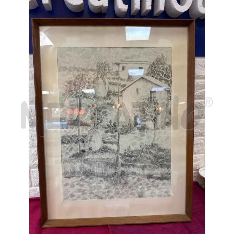 QUADRO A CHINA PAESAGGIO CHIAROSCURO 46,5X61,5 CM | Mercatino dell'Usato Campobasso 5