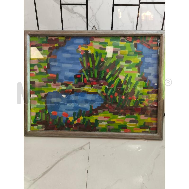 QUADRO A PENNELATE CON FIRMA SUL RETRO  | Mercatino dell'Usato Campobasso 1
