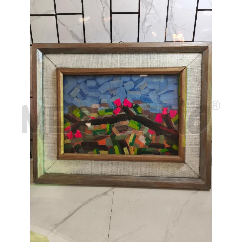 QUADRO A PENNELLATE CON FIRMA SUL RETRO | Mercatino dell'Usato Campobasso 1