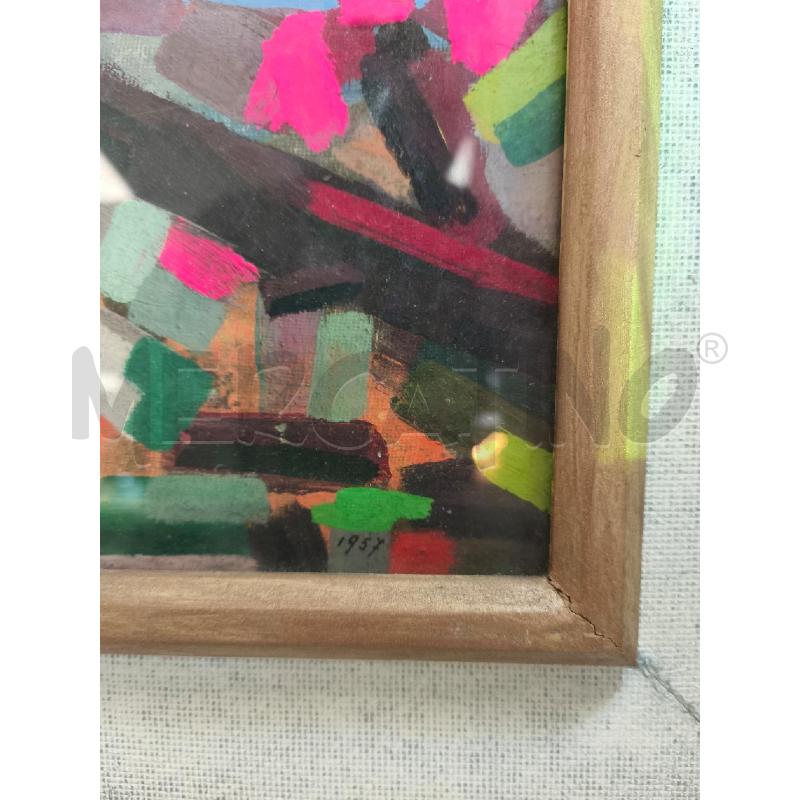 QUADRO A PENNELLATE CON FIRMA SUL RETRO | Mercatino dell'Usato Campobasso 2