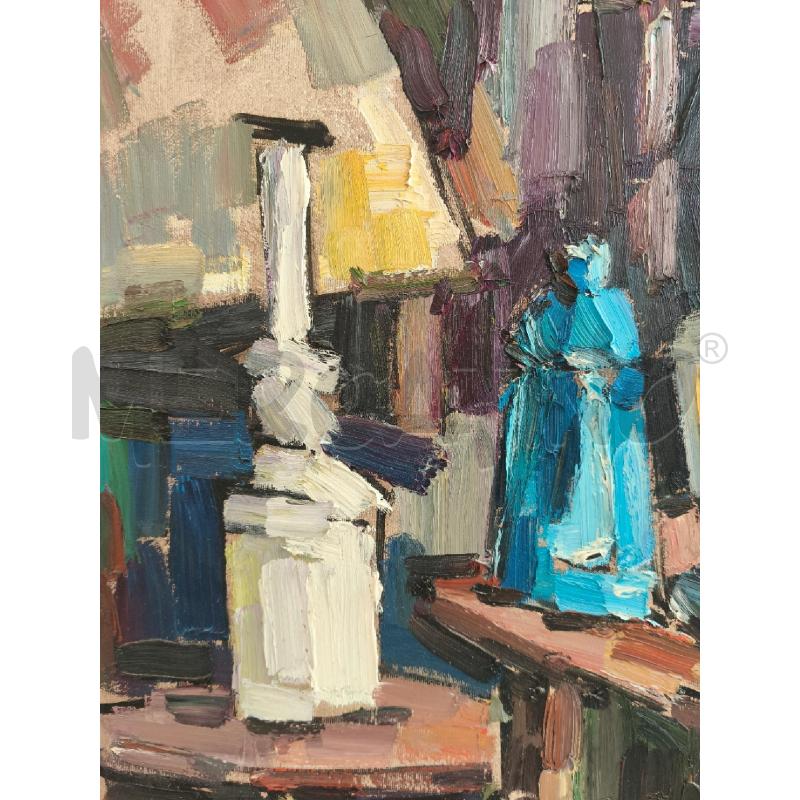 QUADRO BOTTIGLIE, DE MARCO 60X70 OLIO SU TELA  | Mercatino dell'Usato Campobasso 2