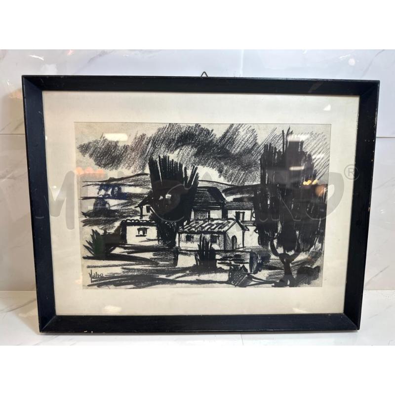 QUADRO CARBONCINO CASE ALBERI  | Mercatino dell'Usato Campobasso 1