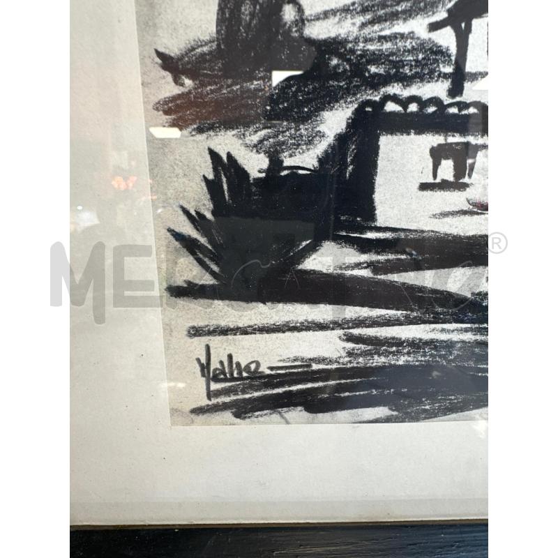 QUADRO CARBONCINO CASE ALBERI  | Mercatino dell'Usato Campobasso 3