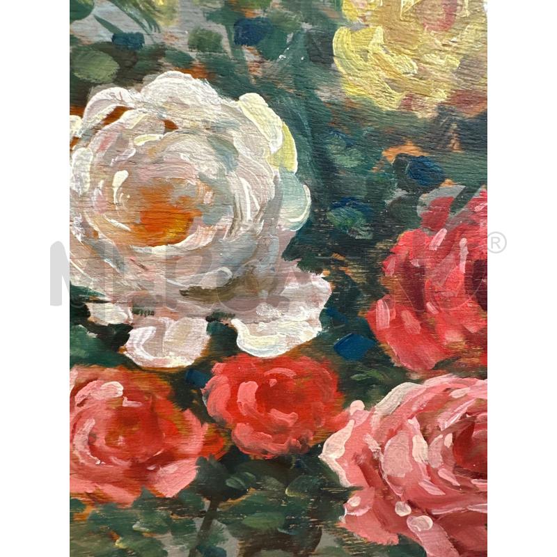 QUADRO CON ROSE DIPINTO 35,5X49,5 CM | Mercatino dell'Usato Campobasso 4