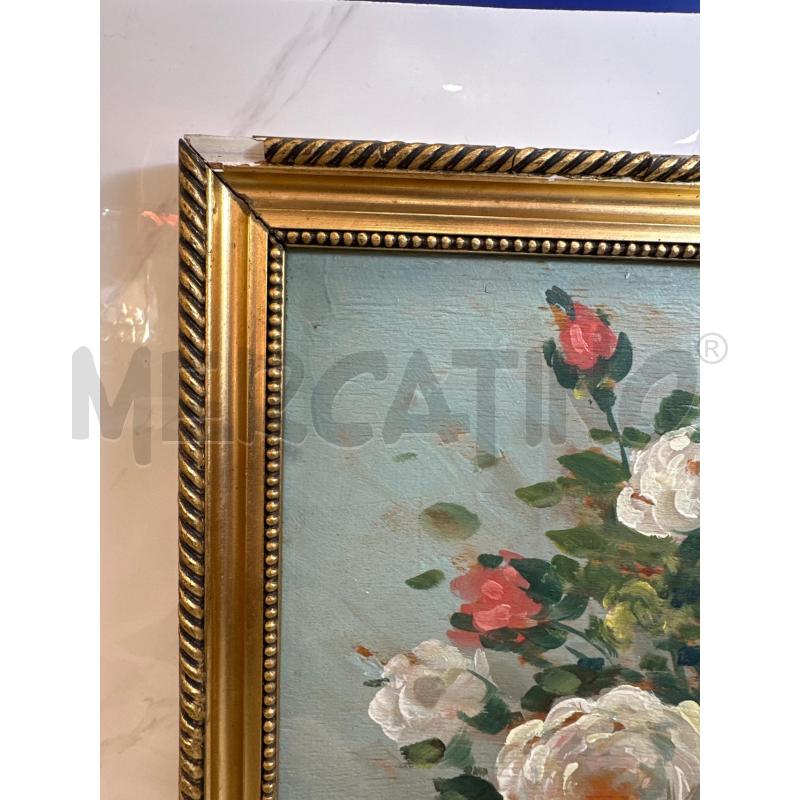 QUADRO CON ROSE DIPINTO 35,5X49,5 CM | Mercatino dell'Usato Campobasso 5