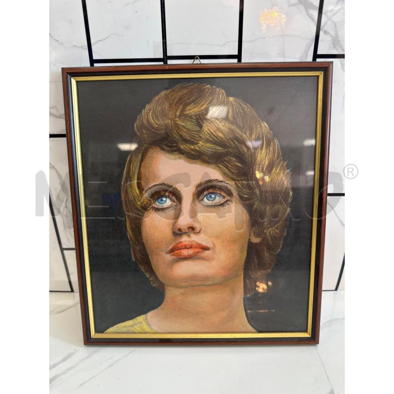 QUADRO CON  RITRATTO DI SIGNORA | Mercatino dell'Usato Campobasso 1