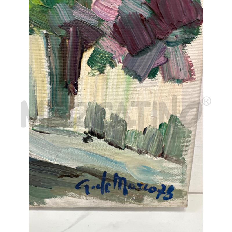 QUADRO DE MARCO , PAESAGGIO, OLIO SU TELA | Mercatino dell'Usato Campobasso 2