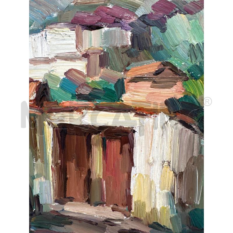 QUADRO DE MARCO , PAESAGGIO, OLIO SU TELA | Mercatino dell'Usato Campobasso 3