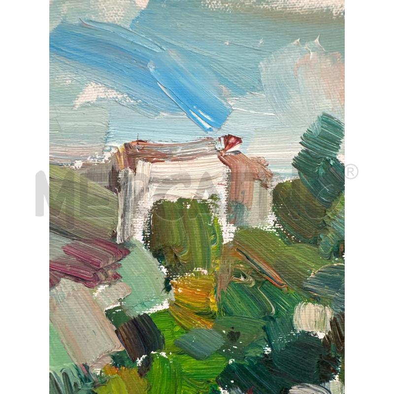 QUADRO DE MARCO , PAESAGGIO, OLIO SU TELA | Mercatino dell'Usato Campobasso 5