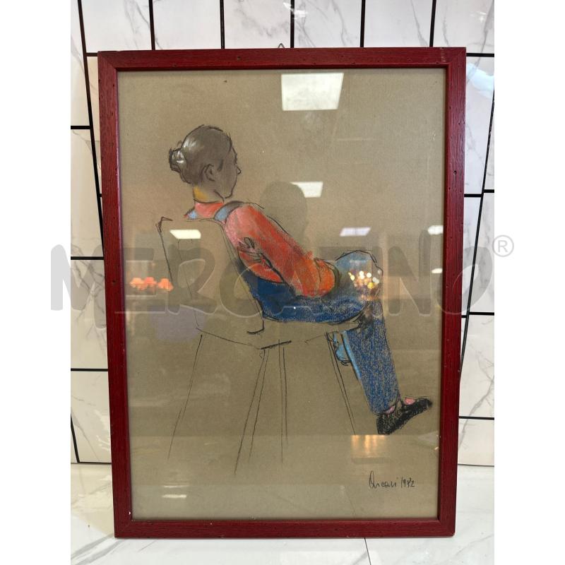 QUADRO DIPINTO SU CARTONE 54X39 CM | Mercatino dell'Usato Campobasso 1