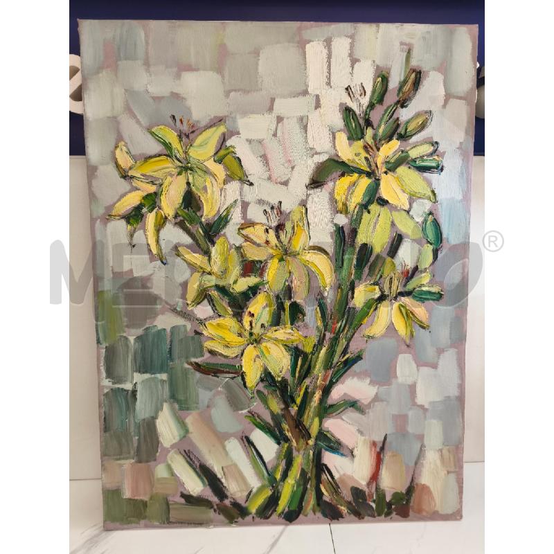 QUADRO FIORI DE MARCO 60X80 CM OLIO SU TELA | Mercatino dell'Usato Campobasso 1