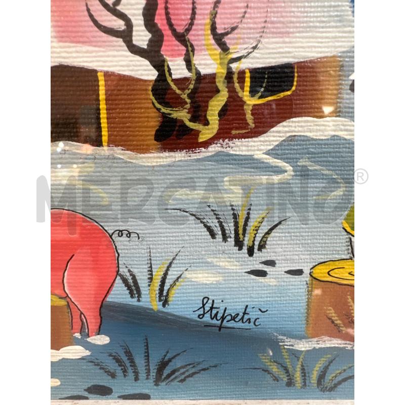QUADRO NAIF 49X59 PAESAGGIO DIPINTO | Mercatino dell'Usato Campobasso 2