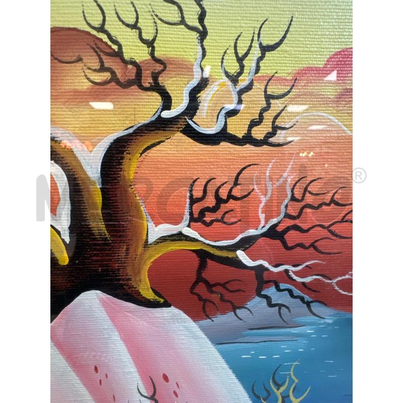 QUADRO NAIF 49X59 PAESAGGIO DIPINTO | Mercatino dell'Usato Campobasso 5