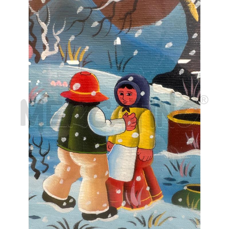 QUADRO NAIF 49X59 PAESAGGIO DIPINTO | Mercatino dell'Usato Campobasso 2