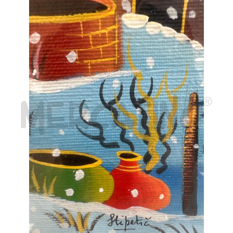 QUADRO NAIF 49X59 PAESAGGIO DIPINTO | Mercatino dell'Usato Campobasso 3