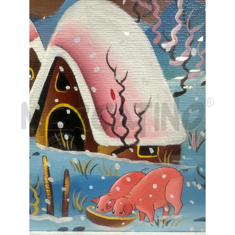 QUADRO NAIF 49X59 PAESAGGIO DIPINTO | Mercatino dell'Usato Campobasso 4