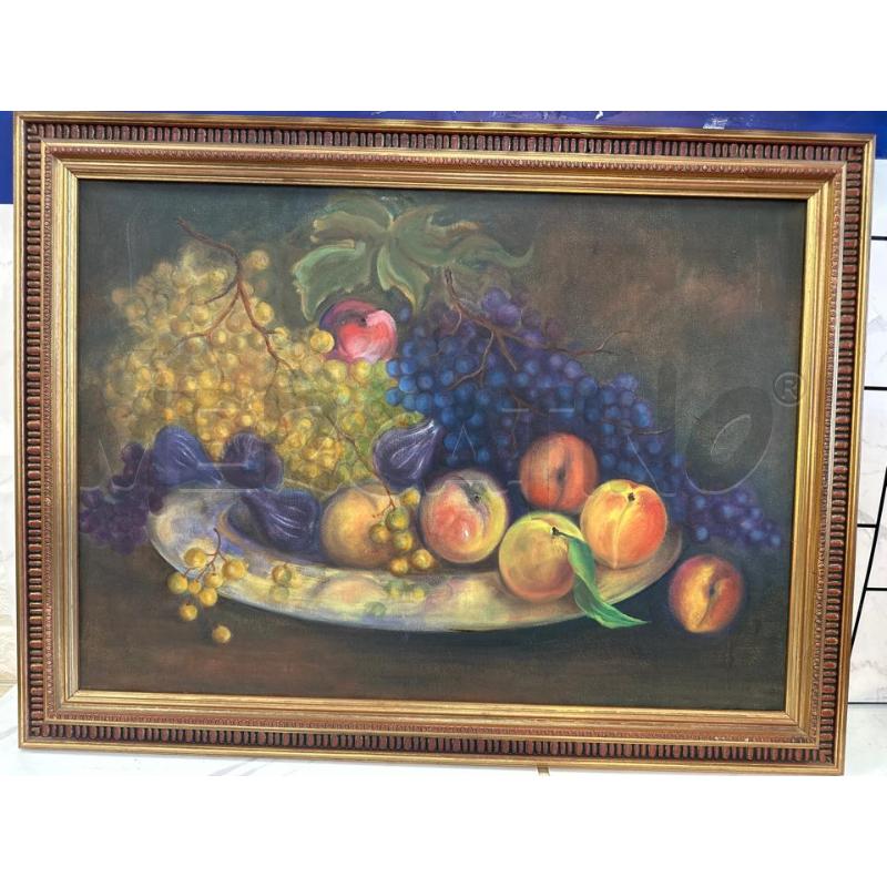 QUADRO NATURA MORTA DIP SU TELA 83X63 CM | Mercatino dell'Usato Campobasso 1