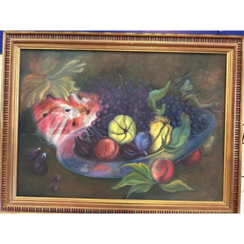 QUADRO NATURA MORTA DIP SU TELA 83X64 CM | Mercatino dell'Usato Campobasso 1