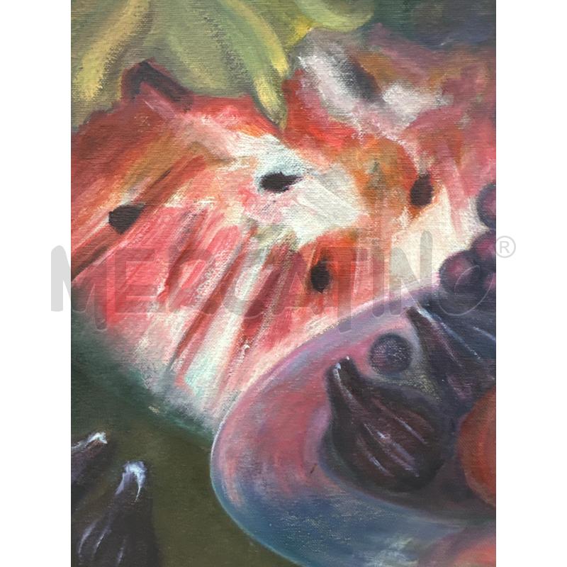 QUADRO NATURA MORTA DIP SU TELA 83X64 CM | Mercatino dell'Usato Campobasso 3