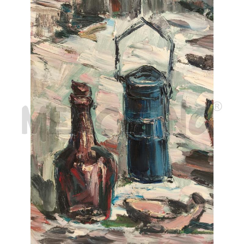 QUADRO OGGETTI CUCINA, DE MARCO 60X70 OLIO SU TEL | Mercatino dell'Usato Campobasso 2
